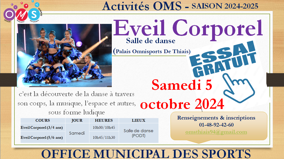 COURS ESSAIS - EVEIL CORPOREL